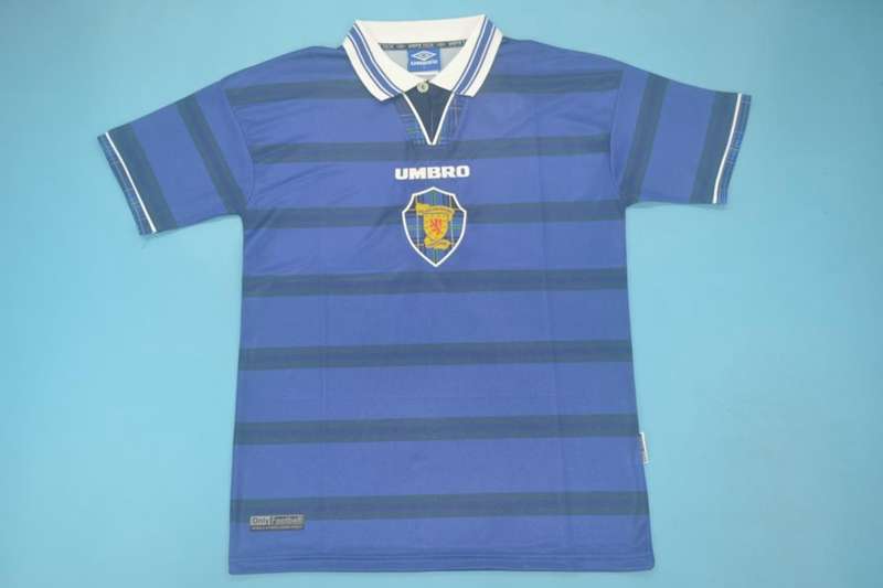 Thailand Quality(AAA) 1998/00 Scotland Home Retro Soccer Jersey