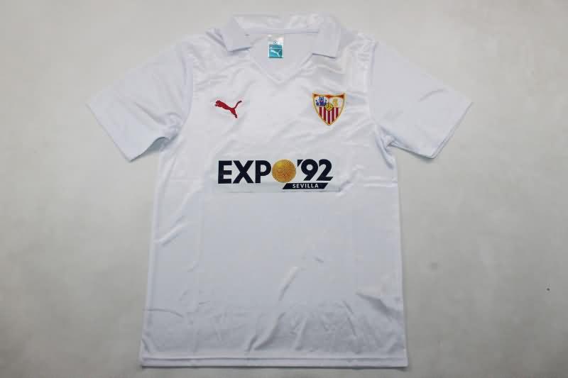 Thailand Quality(AAA) 1987/90 Sevilla Home Retro Soccer Jersey