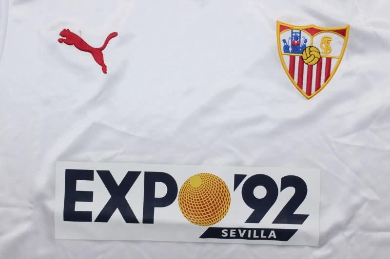 Thailand Quality(AAA) 1987/90 Sevilla Home Retro Soccer Jersey