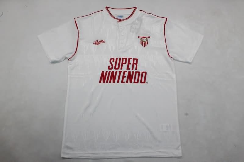 Thailand Quality(AAA) 1991/92 Sevilla Home Retro Soccer Jersey