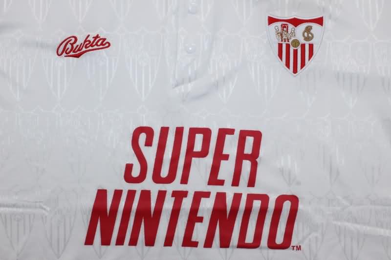 Thailand Quality(AAA) 1991/92 Sevilla Home Retro Soccer Jersey