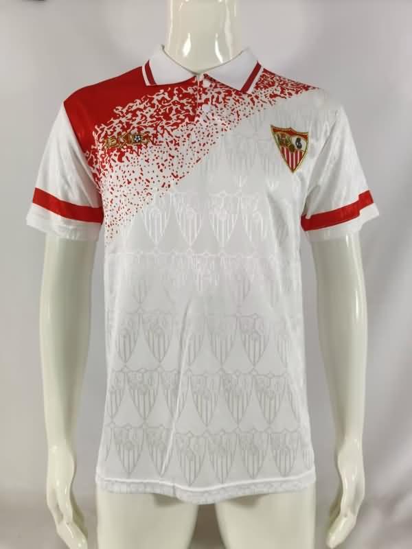 Thailand Quality(AAA) 1993/94 Sevilla Home Retro Soccer Jersey