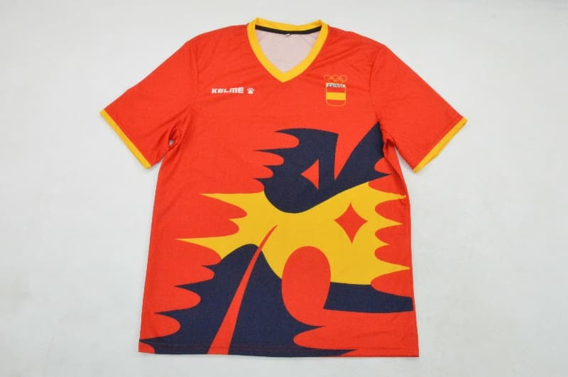 Thailand Quality(AAA) 1992 Spain Home Olympia Retro Soccer Jersey Thailand Quality(AAA) 1992 Spain Home Olympia Retro Soccer Jersey