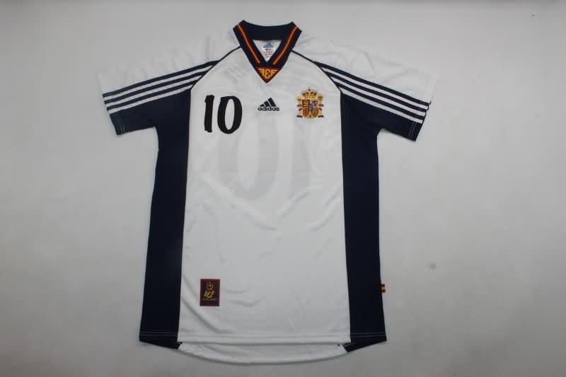 Thailand Quality(AAA) 1998 Spain Away Retro Soccer Jersey