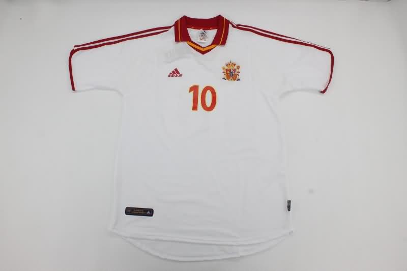 Thailand Quality(AAA) 2000 Spain Away Retro Soccer Jersey