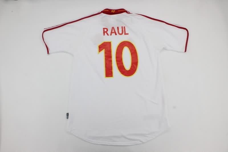 Thailand Quality(AAA) 2000 Spain Away Retro Soccer Jersey