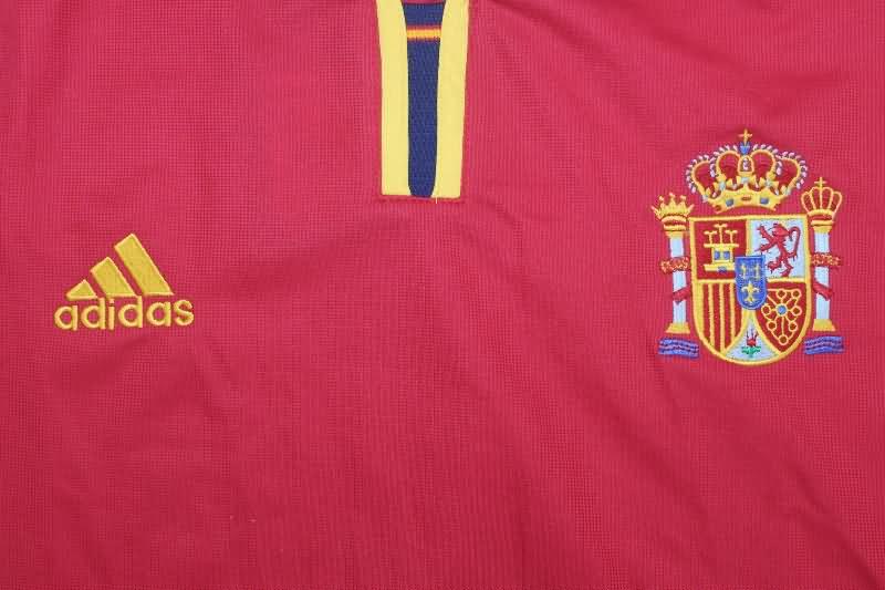 Thailand Quality(AAA) 2000 Spain Home Retro Soccer Jersey