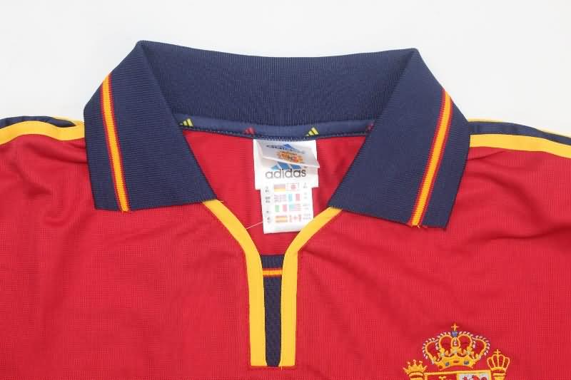 Thailand Quality(AAA) 2000 Spain Home Retro Soccer Jersey