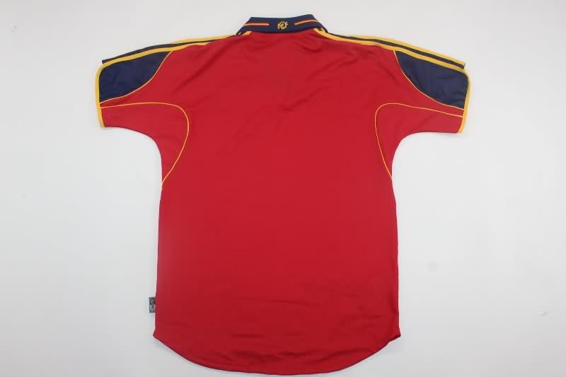 Thailand Quality(AAA) 2000 Spain Home Retro Soccer Jersey