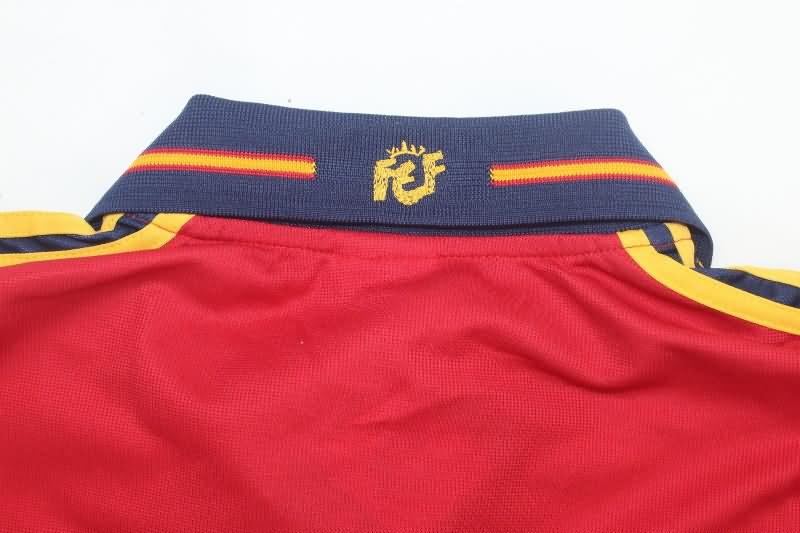 Thailand Quality(AAA) 2000 Spain Home Retro Soccer Jersey