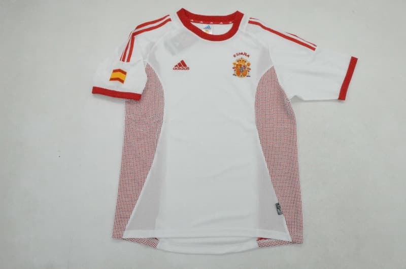 Thailand Quality(AAA) 2002 Spain Away Retro Soccer Jersey Thailand Quality(AAA) 2002 Spain Away Retro Soccer Jersey