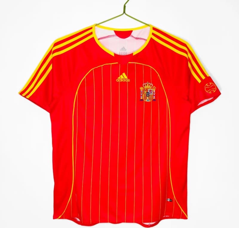Thailand Quality(AAA) 2006 Spain Home Retro Soccer Jersey Thailand Quality(AAA) 2006 Spain Home Retro Soccer Jersey