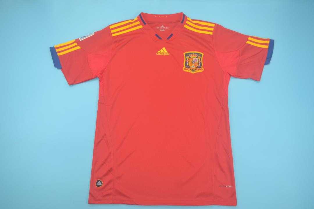 Thailand Quality(AAA) 2010 Spain Home Retro Soccer Jersey