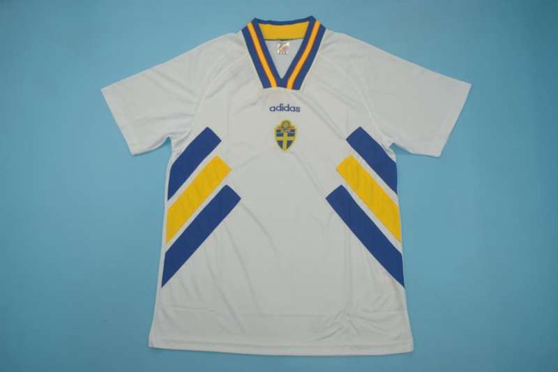 Thailand Quality(AAA) 1994 Sweden Away Retro Soccer Jersey
