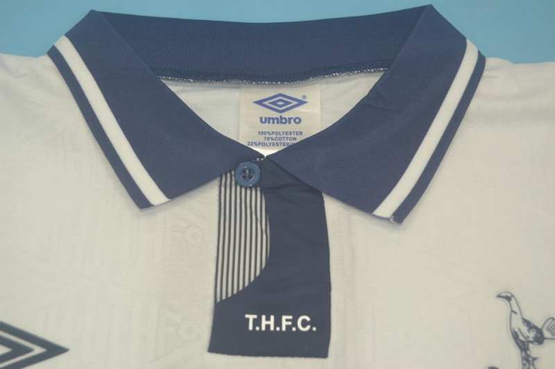 Thailand Quality(AAA) 1991/93 Tottenham Hotspur Home Retro Soccer Jersey