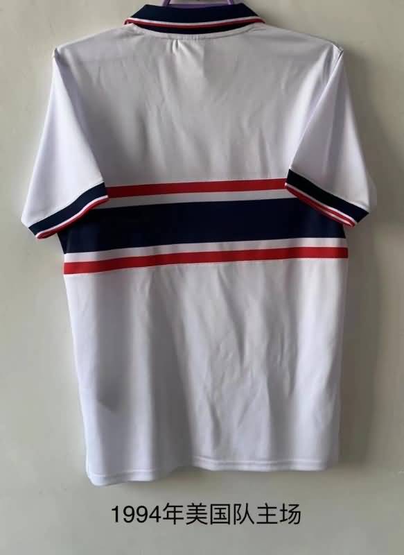 Thailand Quality(AAA) 1994 USA Home Retro Soccer Jersey