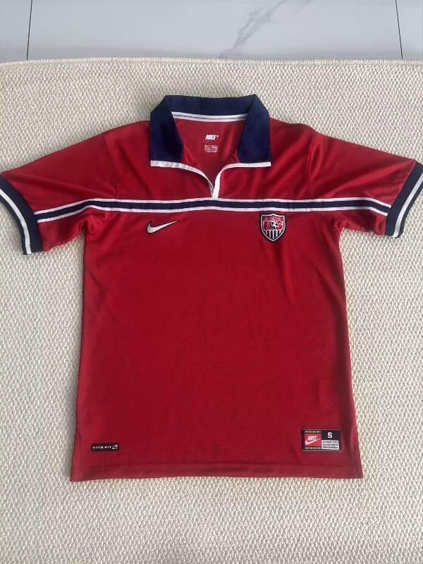 Thailand Quality(AAA) 1998 USA Away Retro Soccer Jersey Thailand Quality(AAA) 1998 USA Away Retro Soccer Jersey