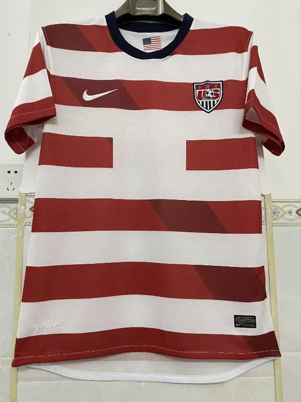 Thailand Quality(AAA) 2013 USA Home Retro Soccer Jersey