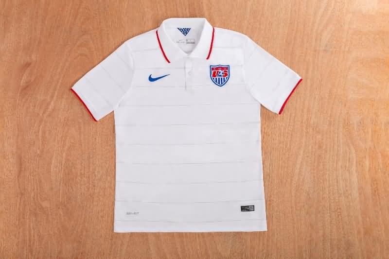 Thailand Quality(AAA) 2014 USA Home Retro Soccer Jersey