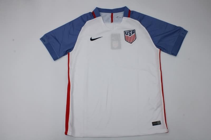 Thailand Quality(AAA) 2016 USA Home Retro Soccer Jersey
