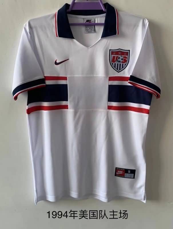 Thailand Quality(AAA) 1995/97 USA Home Retro Soccer Jersey