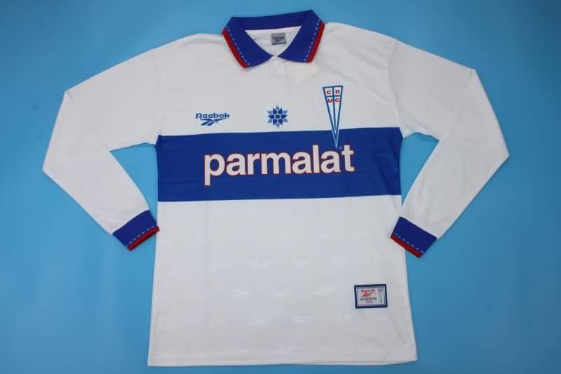 Thailand Quality(AAA) 1998/99 Universidad Catolica Home Long Slevee Retro Soccer Jersey