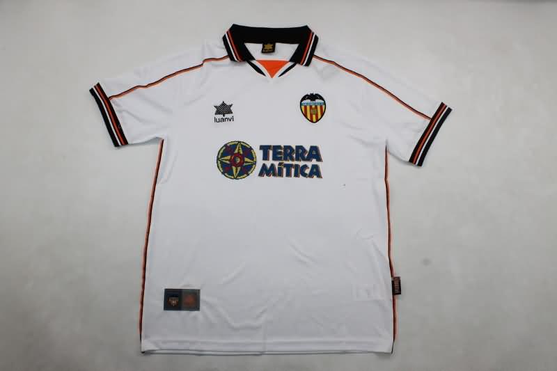 Thailand Quality(AAA) 1999/00 Valencia Home Retro Soccer Jersey