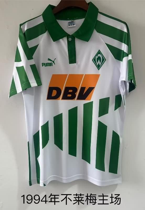 Thailand Quality(AAA) 1994/95 Werder Bremen Home Retro Soccer Jersey