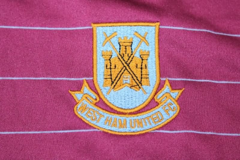 Thailand Quality(AAA) 1986 West Ham Home Retro Soccer Jersey