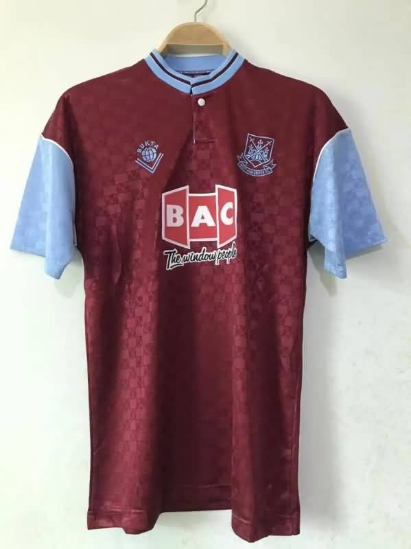 Thailand Quality(AAA) 1989/90 West Ham Home Retro Soccer Jersey