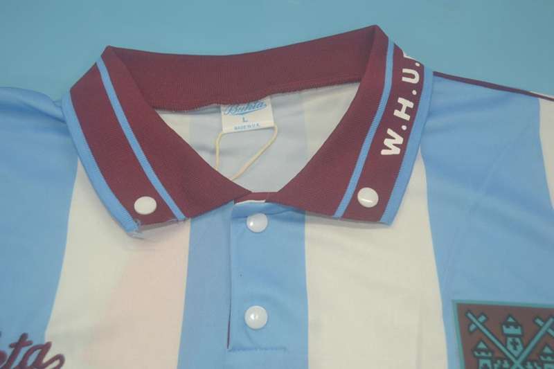 Thailand Quality(AAA) 1991/92 West Ham Away Retro Soccer Jersey