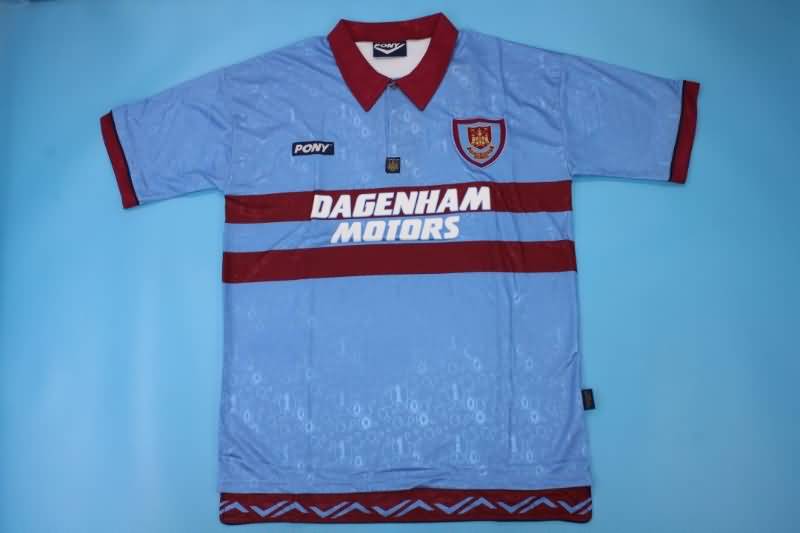 Thailand Quality(AAA) 1995/97 West Ham Away Retro Soccer Jersey