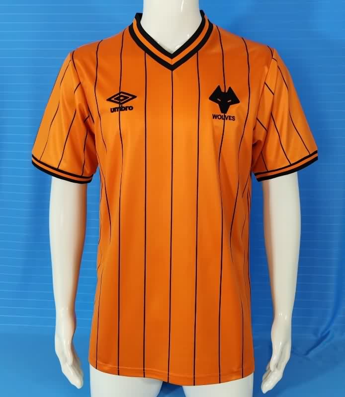Thailand Quality(AAA) 1985/86 Wolves Home Retro Soccer Jersey Thailand Quality(AAA) 1985/86 Wolves Home Retro Soccer Jersey