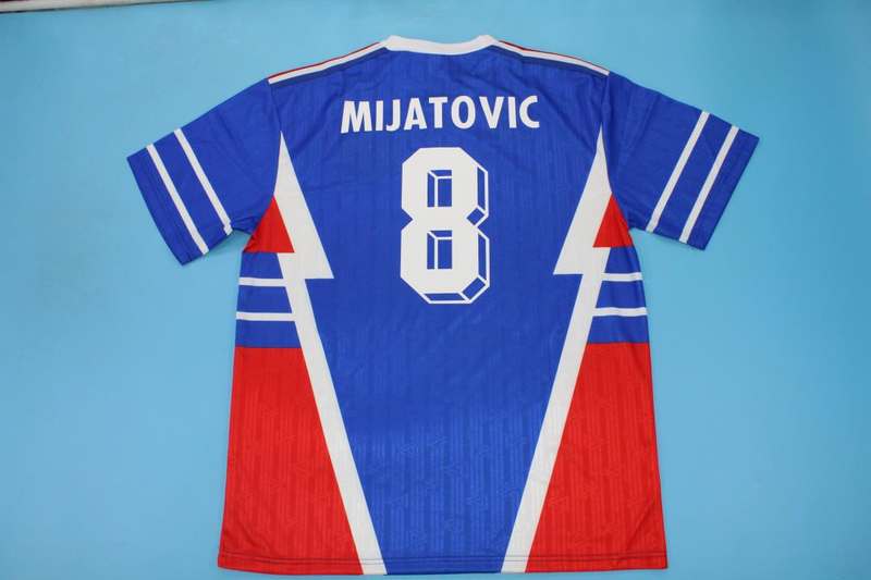 Thailand Quality(AAA) 1990 Yugoslavia Home Retro Soccer Jersey