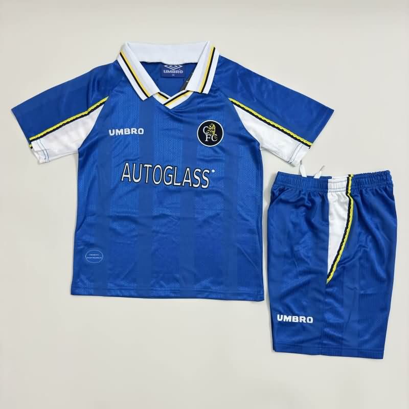 1997/99 Chelsea Home Kids Soccer Jersey And Shorts